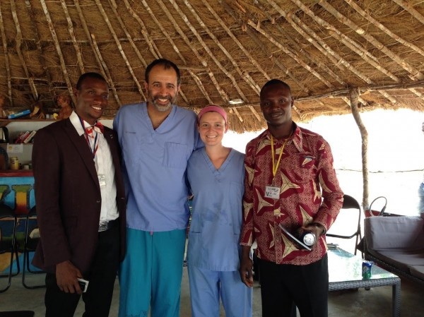 Shown is the leadership team at an Ebola treatment unit (ETU) in Port Loko,...