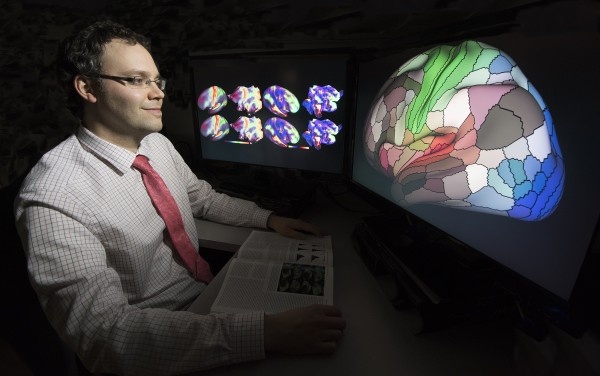 Matthew Glasser, PhD, was part of a team that mapped the human cerebral cortex...