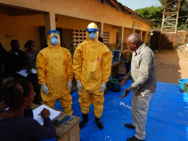 Macenta burial team during Ebola outbreak