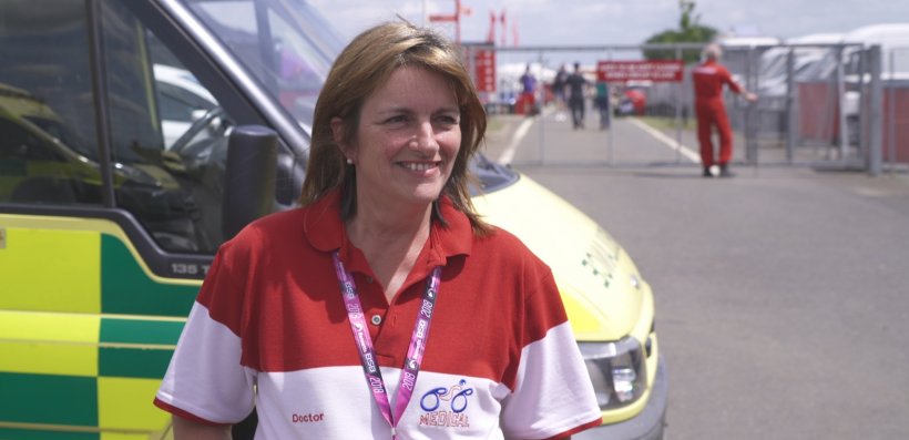 Dr Heike Romer, Chief Medical Officer for the British Superbike Championship