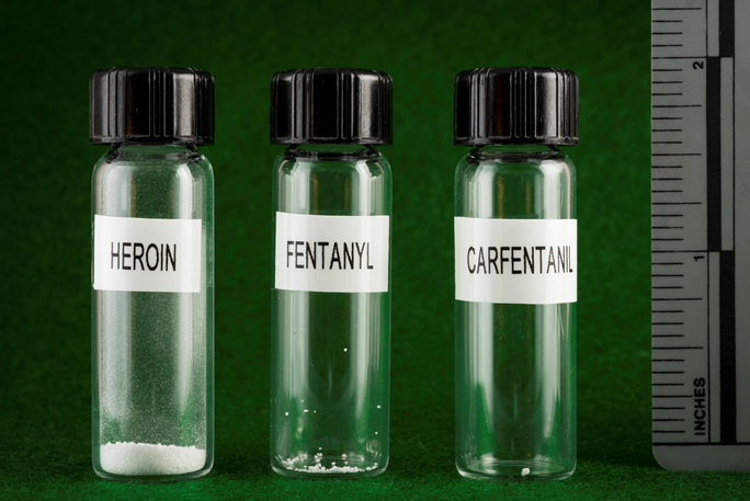 Amount of a Lethal Dose of Heroin Vs. Fentanyl Vs. Carfentanyl