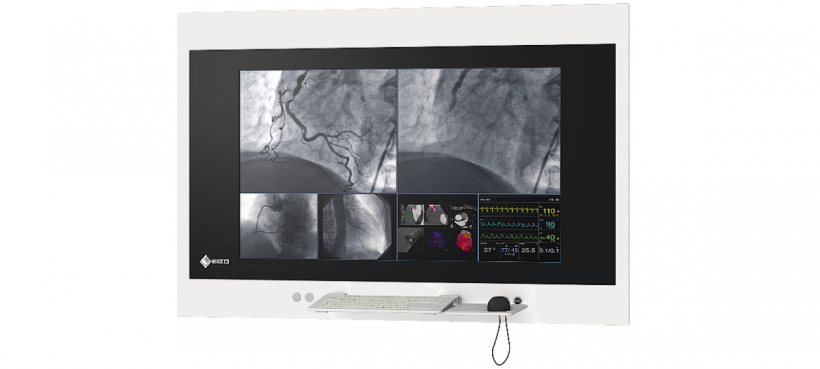 EIZO’s individually configu­rable wall consoles for operating theatres.