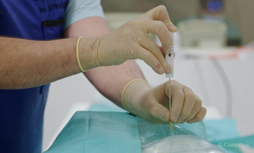 Flexible needle for greater precision in surgery