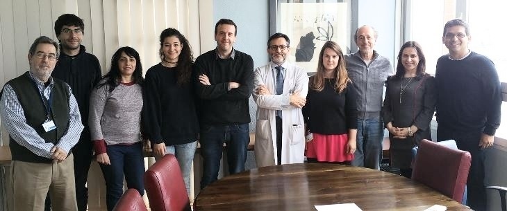 Julio Mayol (in lab coat) and his innov team.