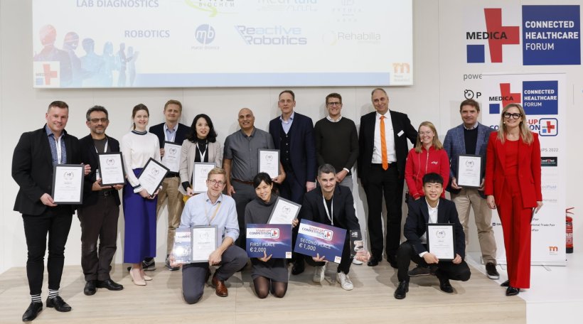 The winners of the Medica Start-up Competition 2022 are: 1st Idoven (Spain),...