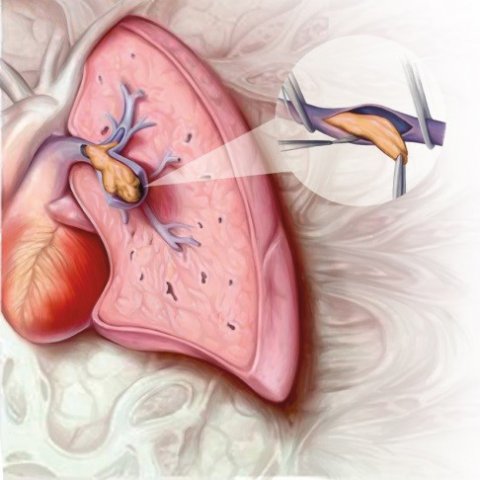 illustration of cteph chronic lung disease